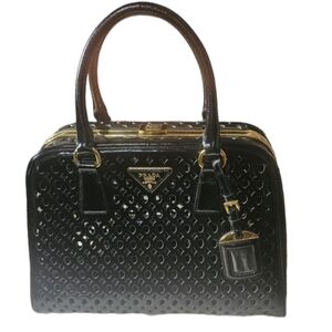 Vintage Laser Cut Prada Handbag